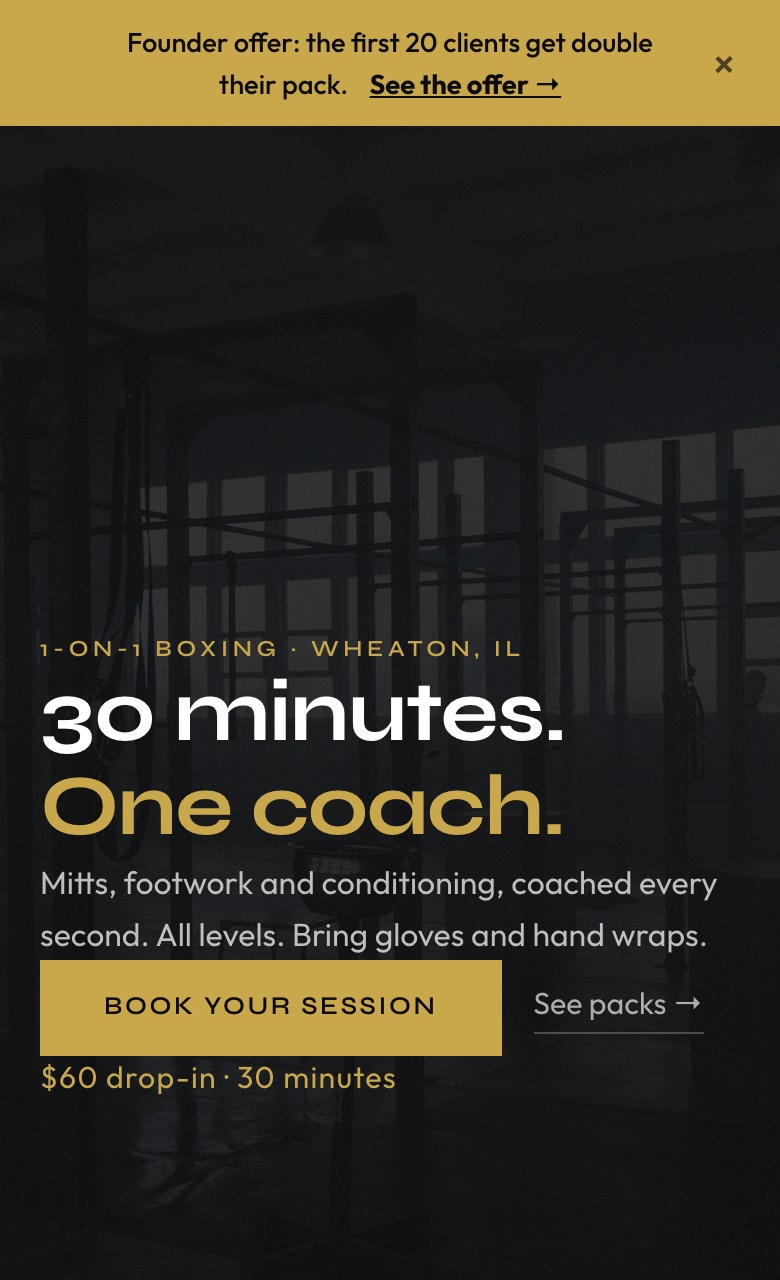 Method and Madness website on a phone